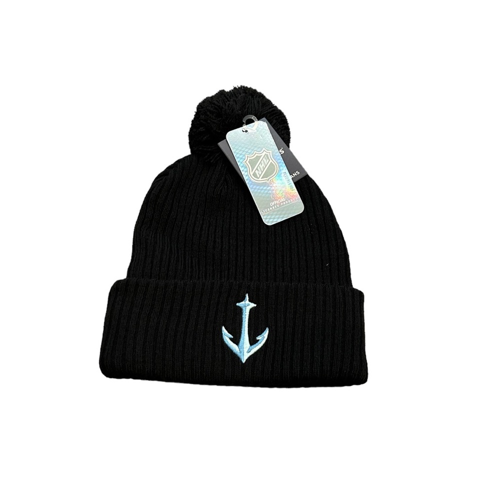Seattle Kraken Logo‎ Pom Beanie Hat Cap